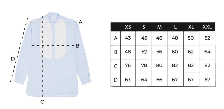 Camisa Mao lino bicolor azul blanco