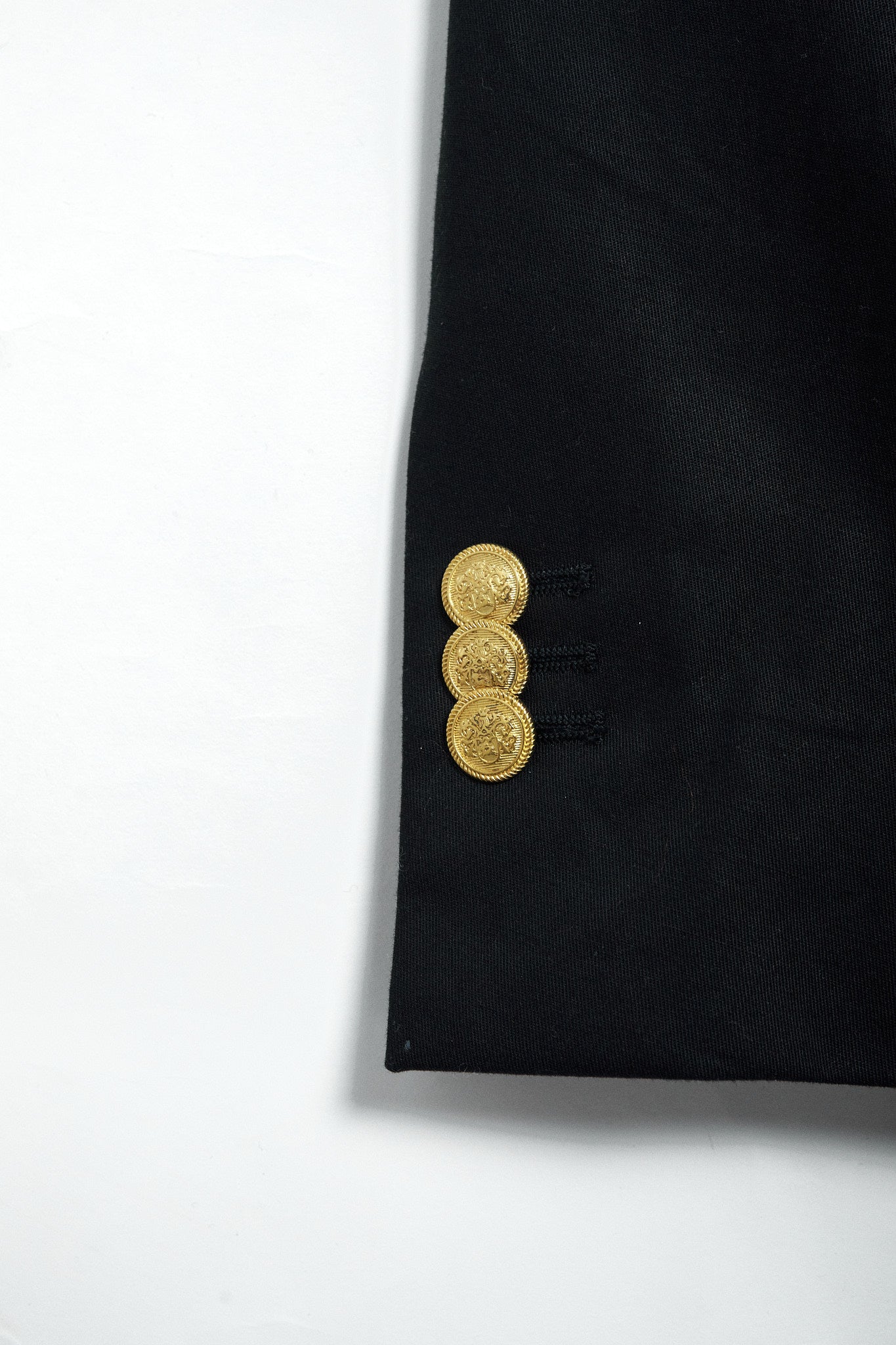 Americana Traje cruzado algodón azul marino