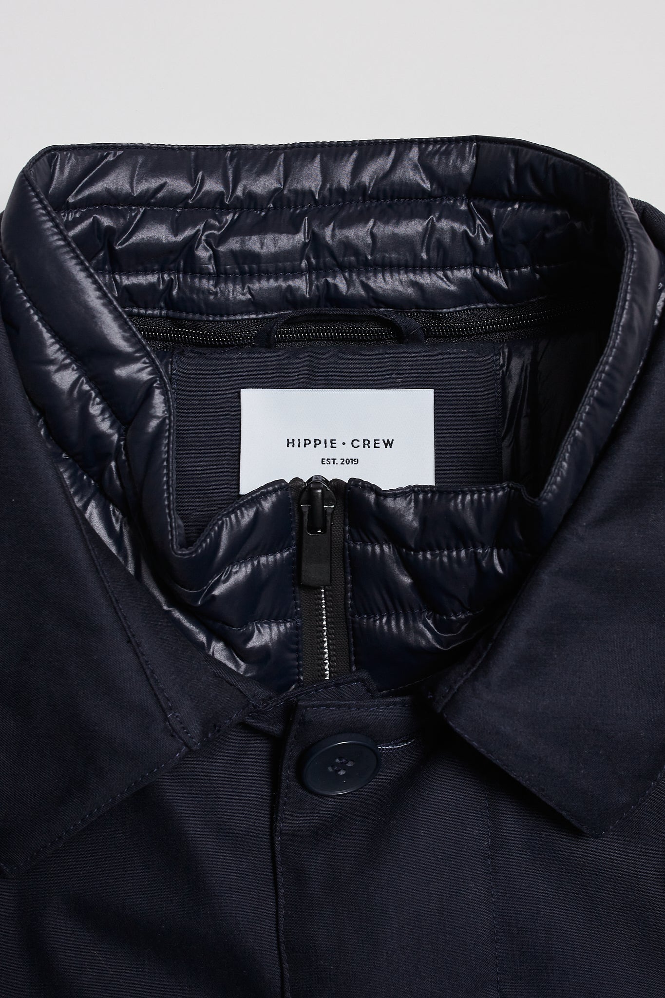 Abrigo Trench azul marino