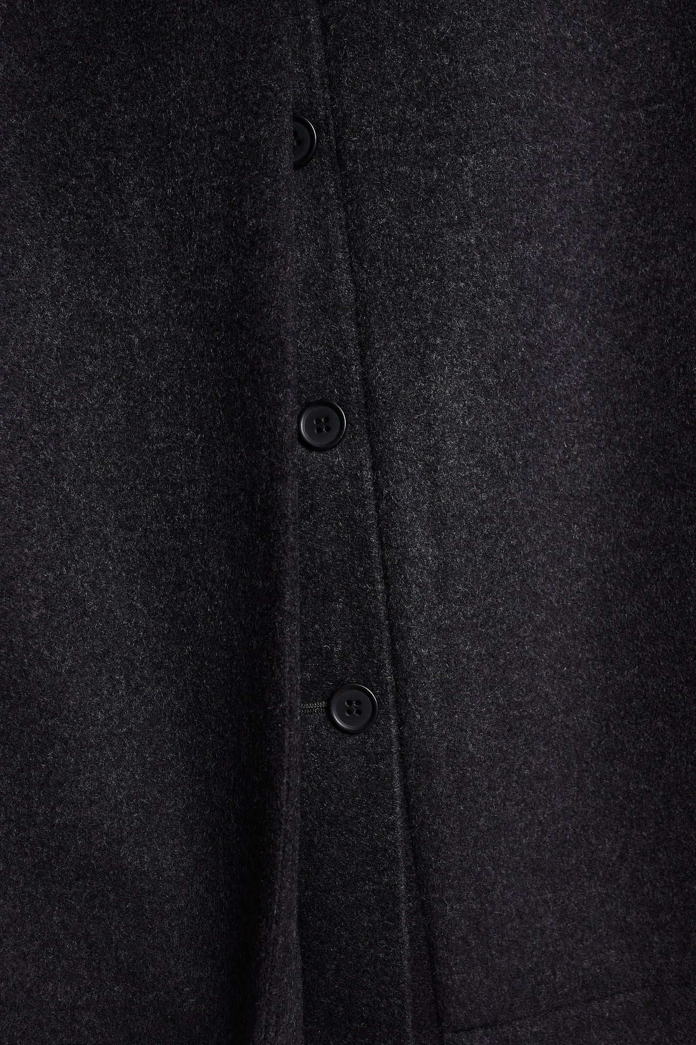 Abrigo cruzado lana cashmere gris oscuro -PRE ORDER-