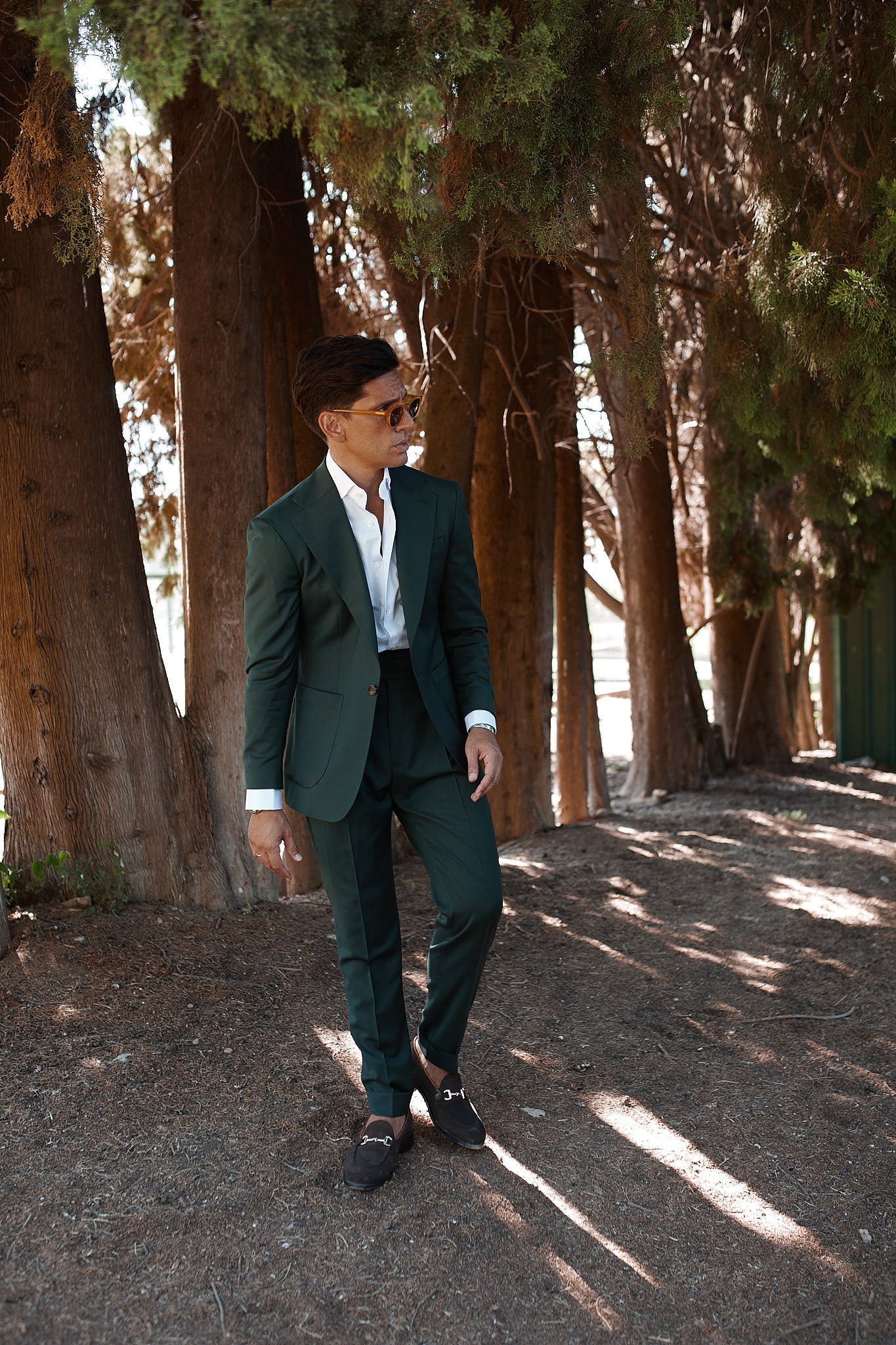 Americana traje verde Marzotto