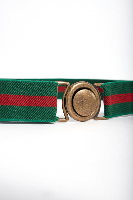 Cinturón personalizable rojo y verde