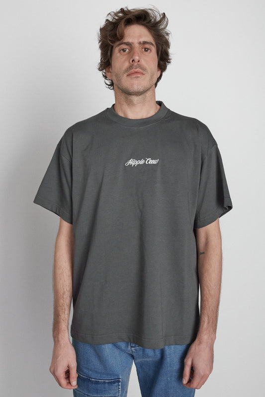 Camiseta oversized gris oscuro