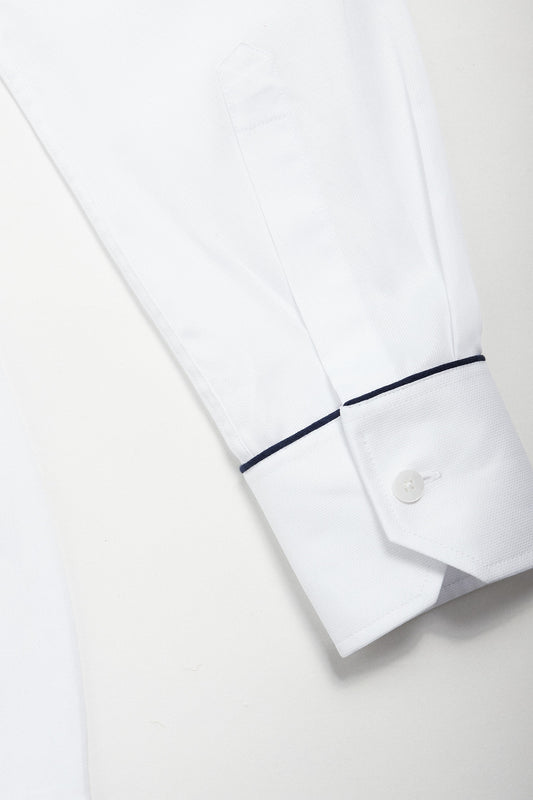 Camisa estilo pijama algodón blanca Made to Order