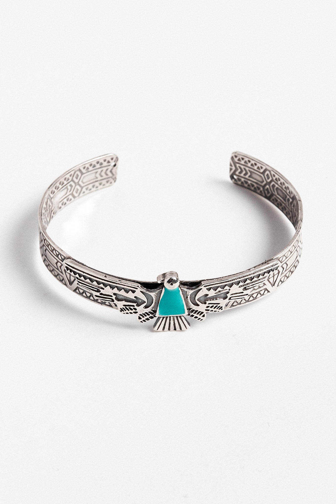 Pulsera plata navajo águila