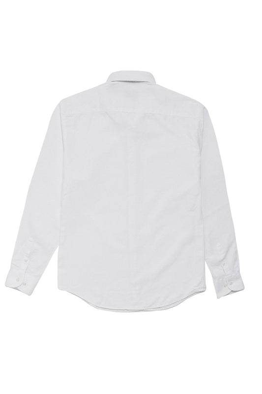 Camisa casual lino algodón blanca