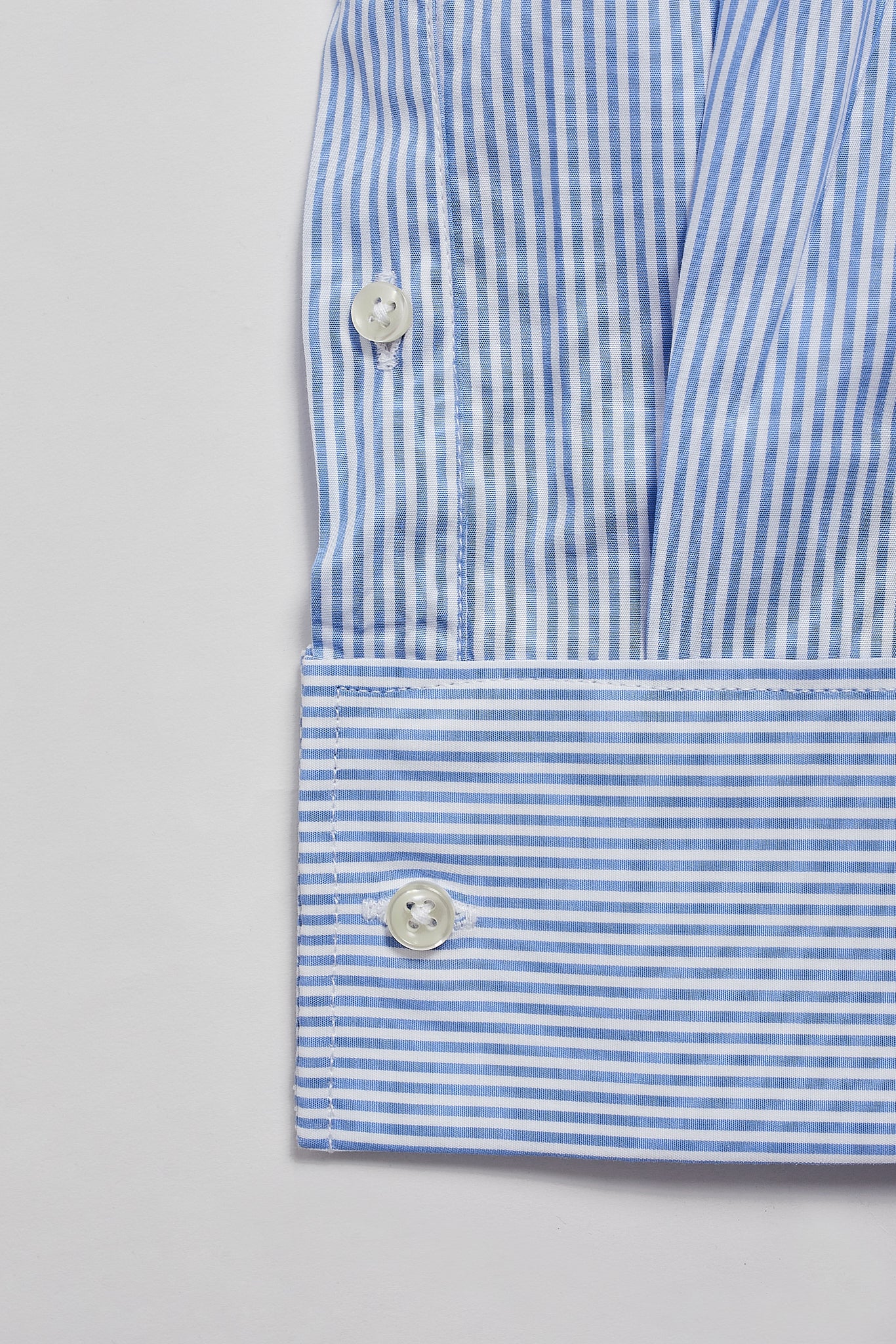 Camisa vestir rayas azules cuello italiano