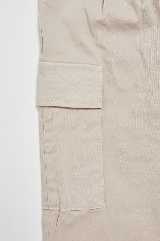 Pantalón cargo beige claro