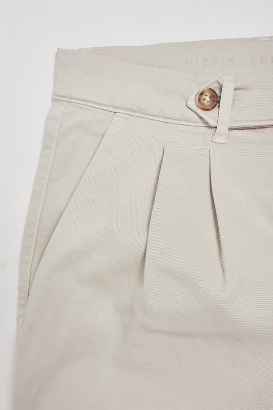 Pantalón chino crema