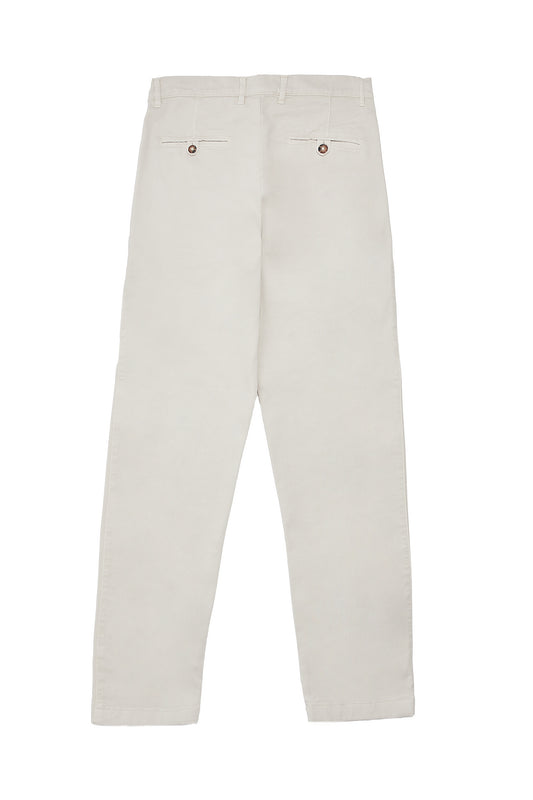 Pantalón chino crema