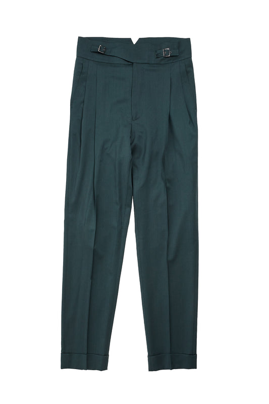 Pantalón traje verde Marzotto