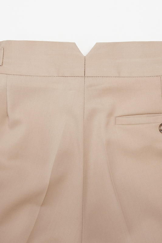 Pantalón traje camel Marzotto