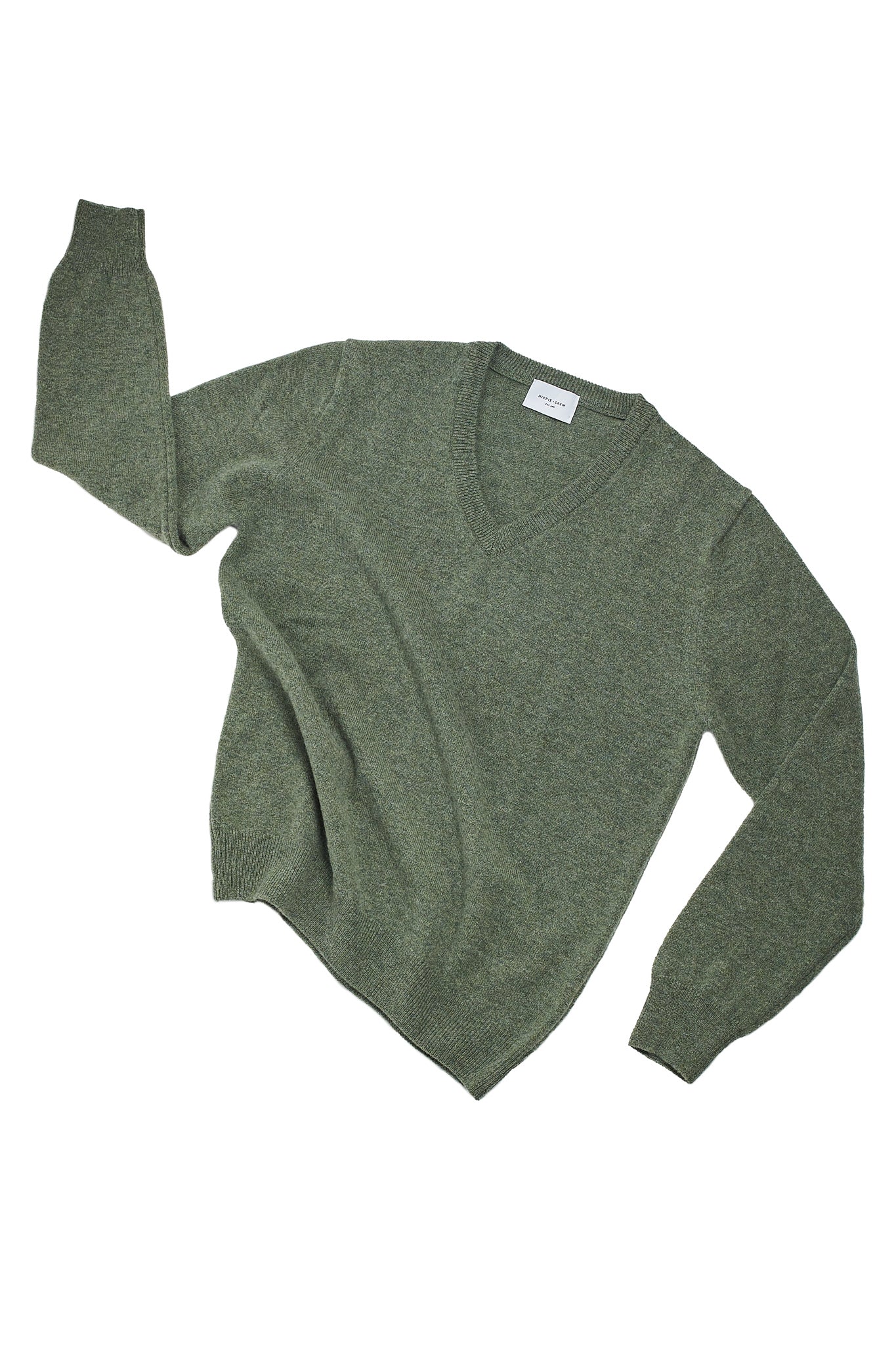 Jersey pico medio lambswool verde