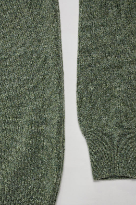 Jersey pico medio lambswool verde