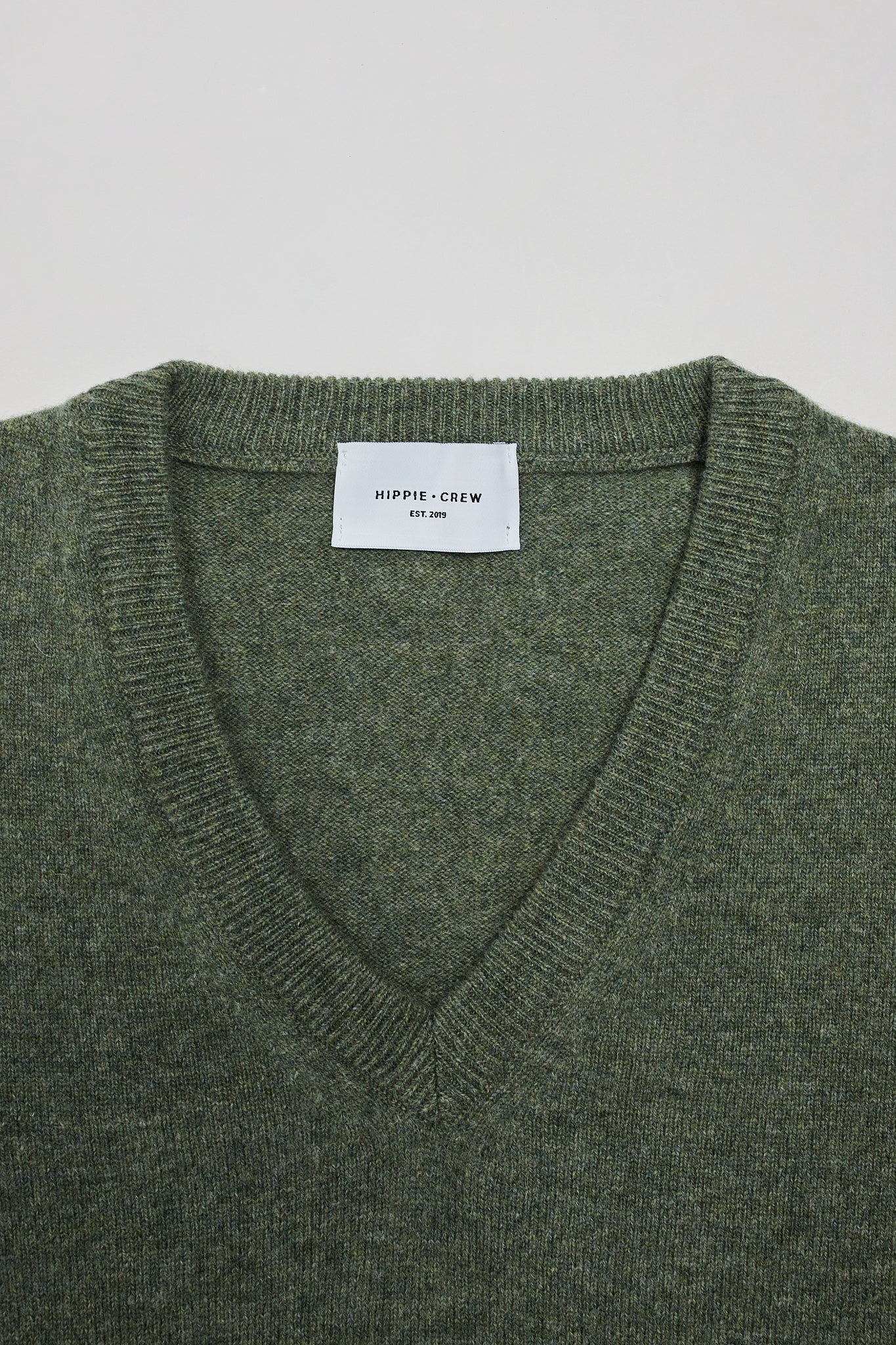 Jersey pico medio lambswool verde