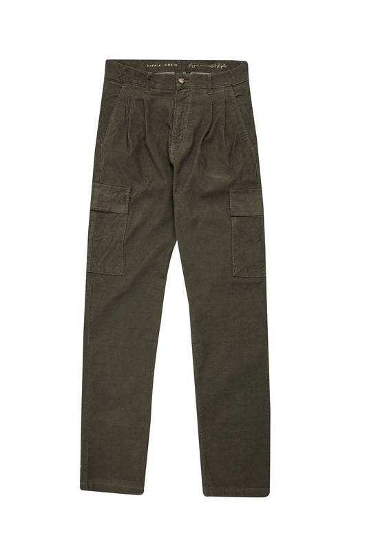 Pantalón cargo pana verde