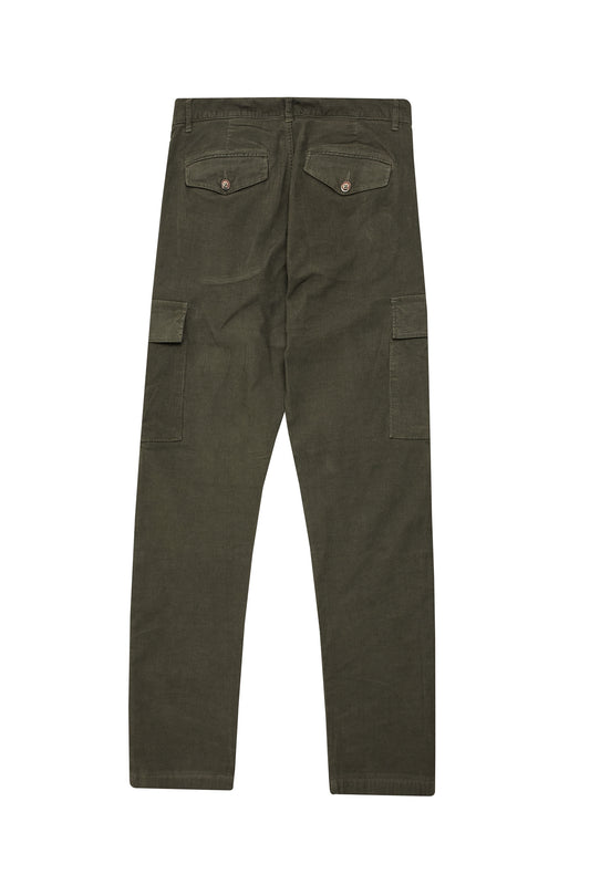 Pantalón cargo pana verde