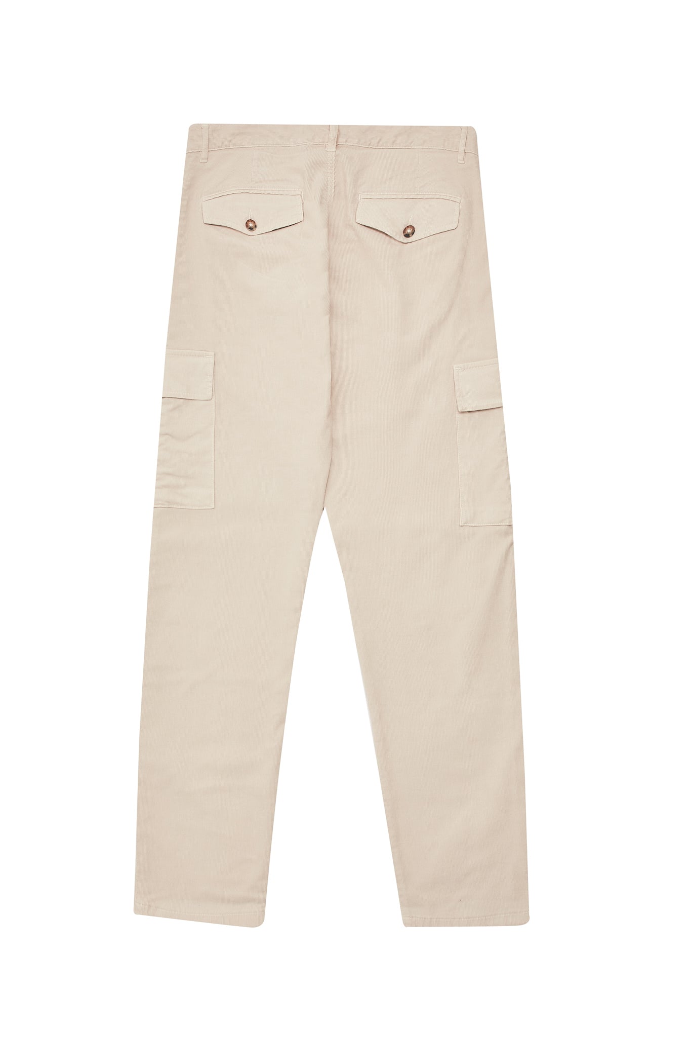 Pantalón cargo pana beige claro