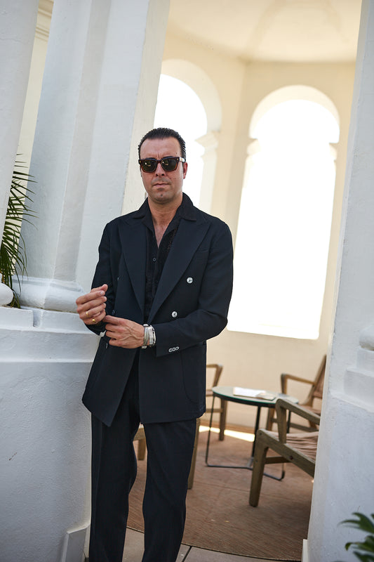 Pantalón traje negro Drapers