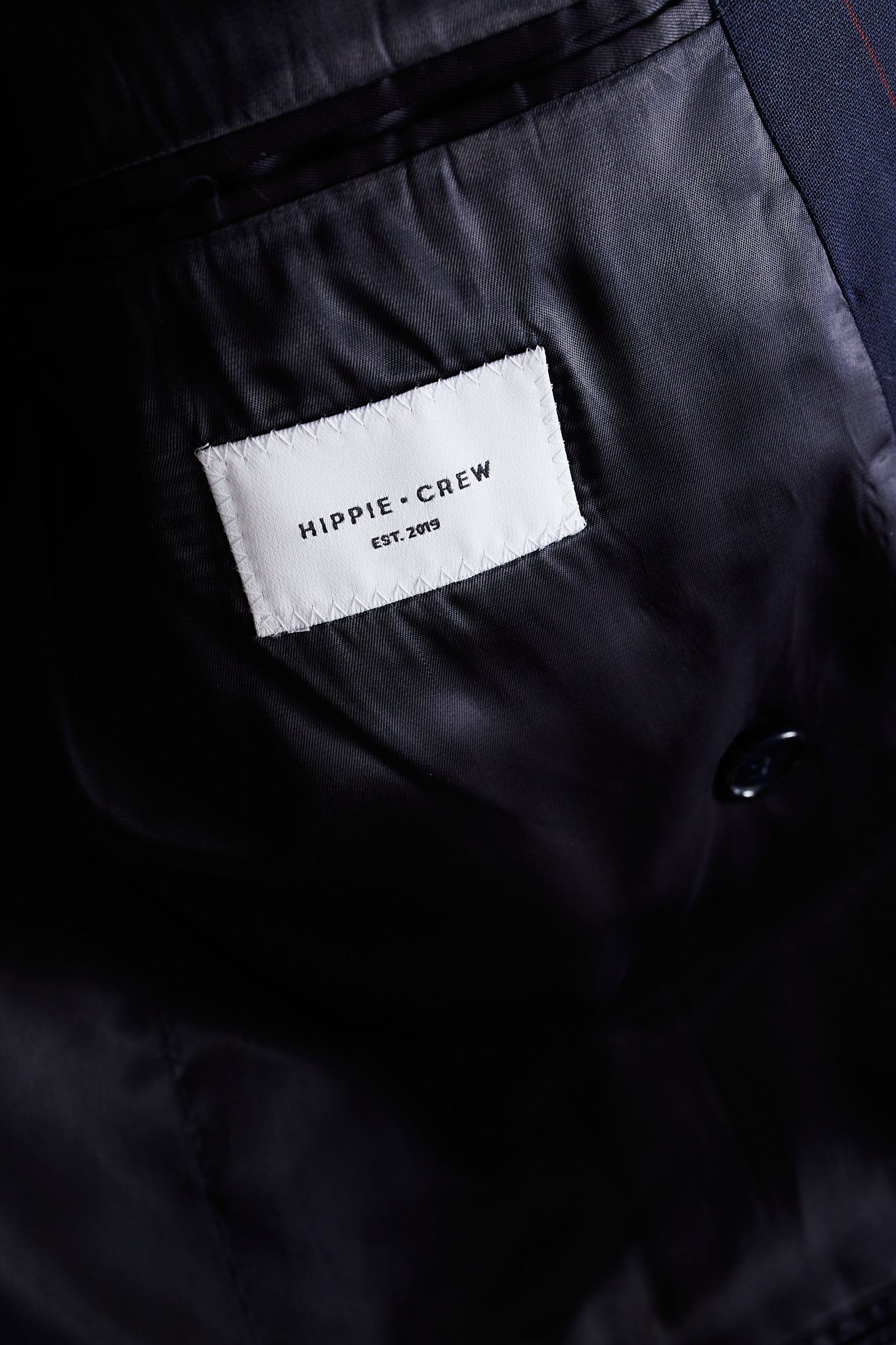 Americana traje cruzado diplomático azul marino raya burdeos