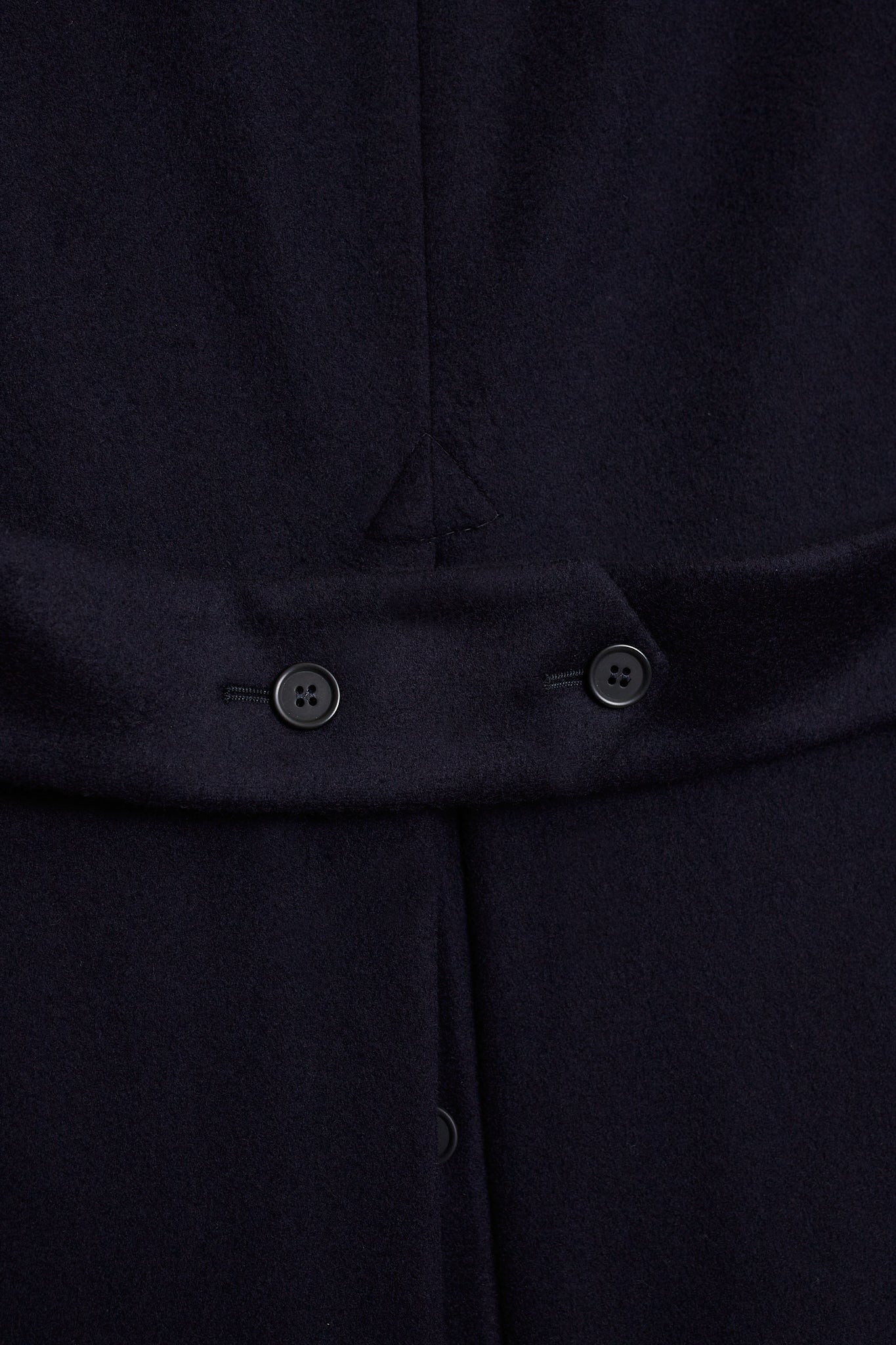 Abrigo cruzado lana cashmere azul marino -PRE ORDER-