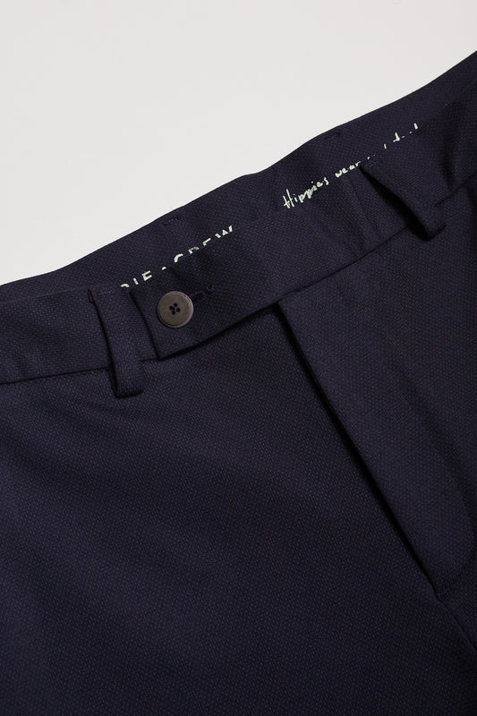 Pantalón chino punto azul marino