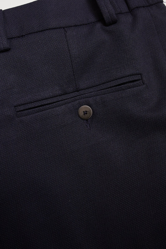 Pantalón chino punto azul marino