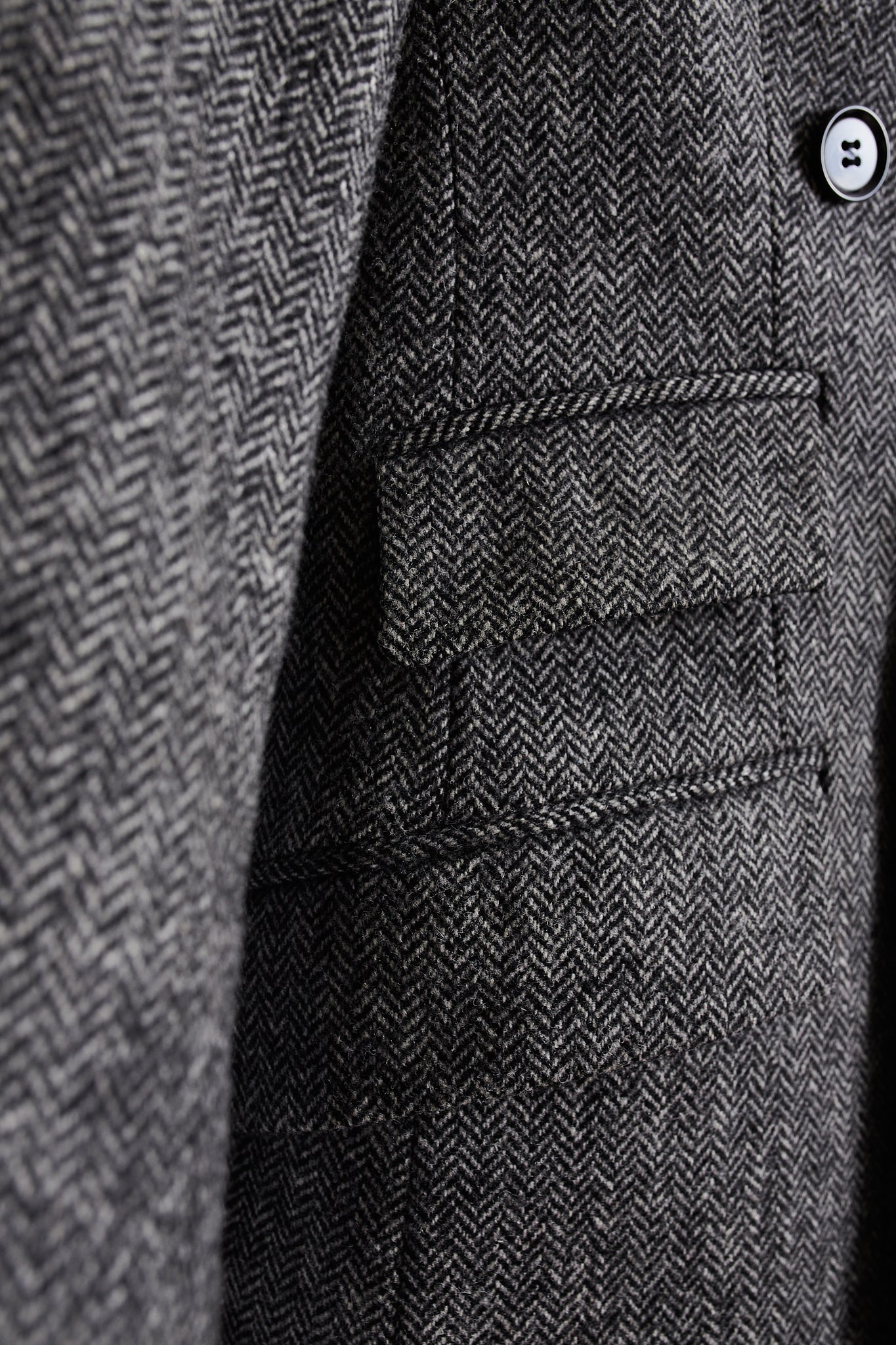 Americana Traje cruzado espiga gris