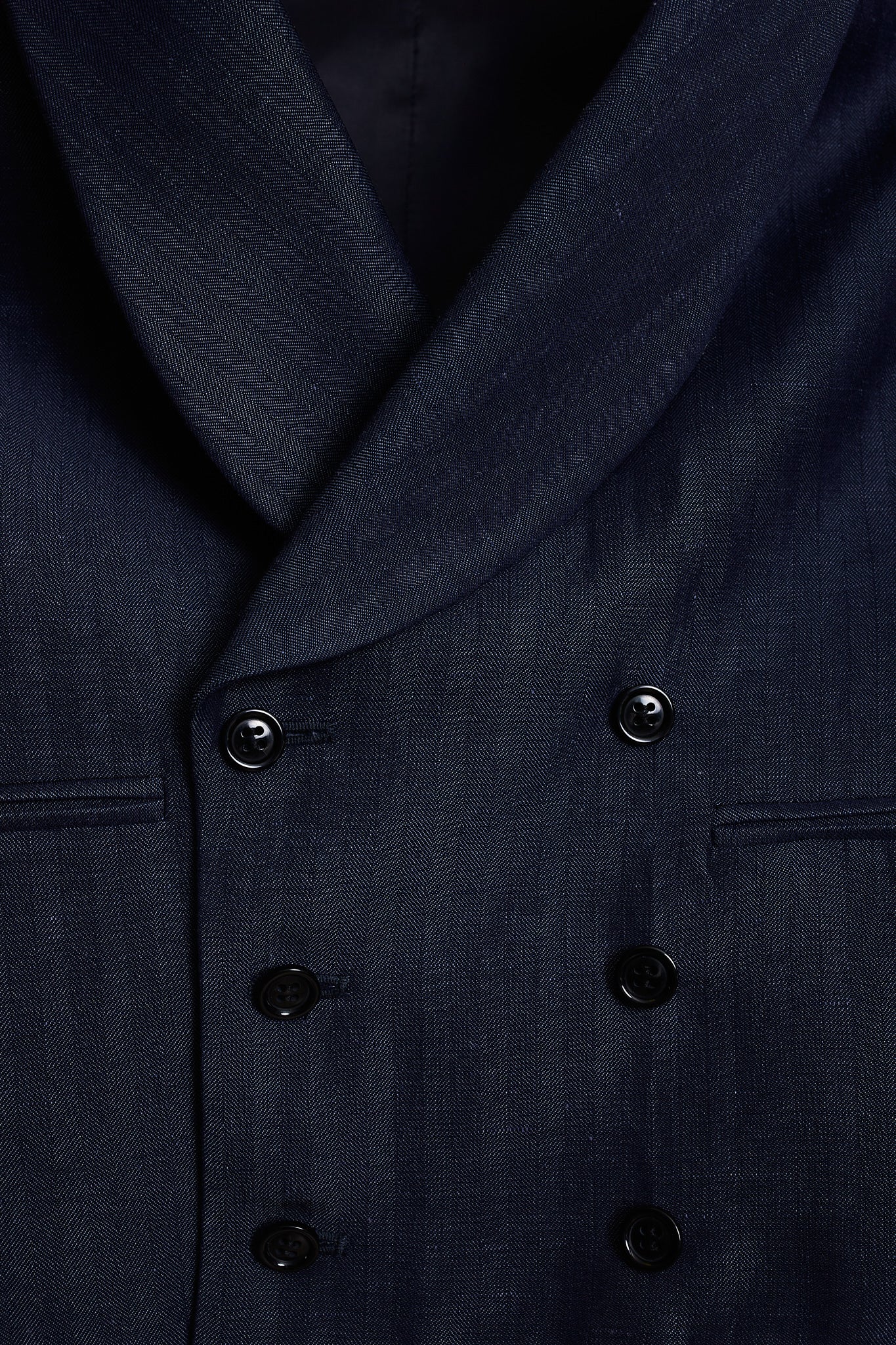 Chaleco traje azul noche espiga Vitale Barberis