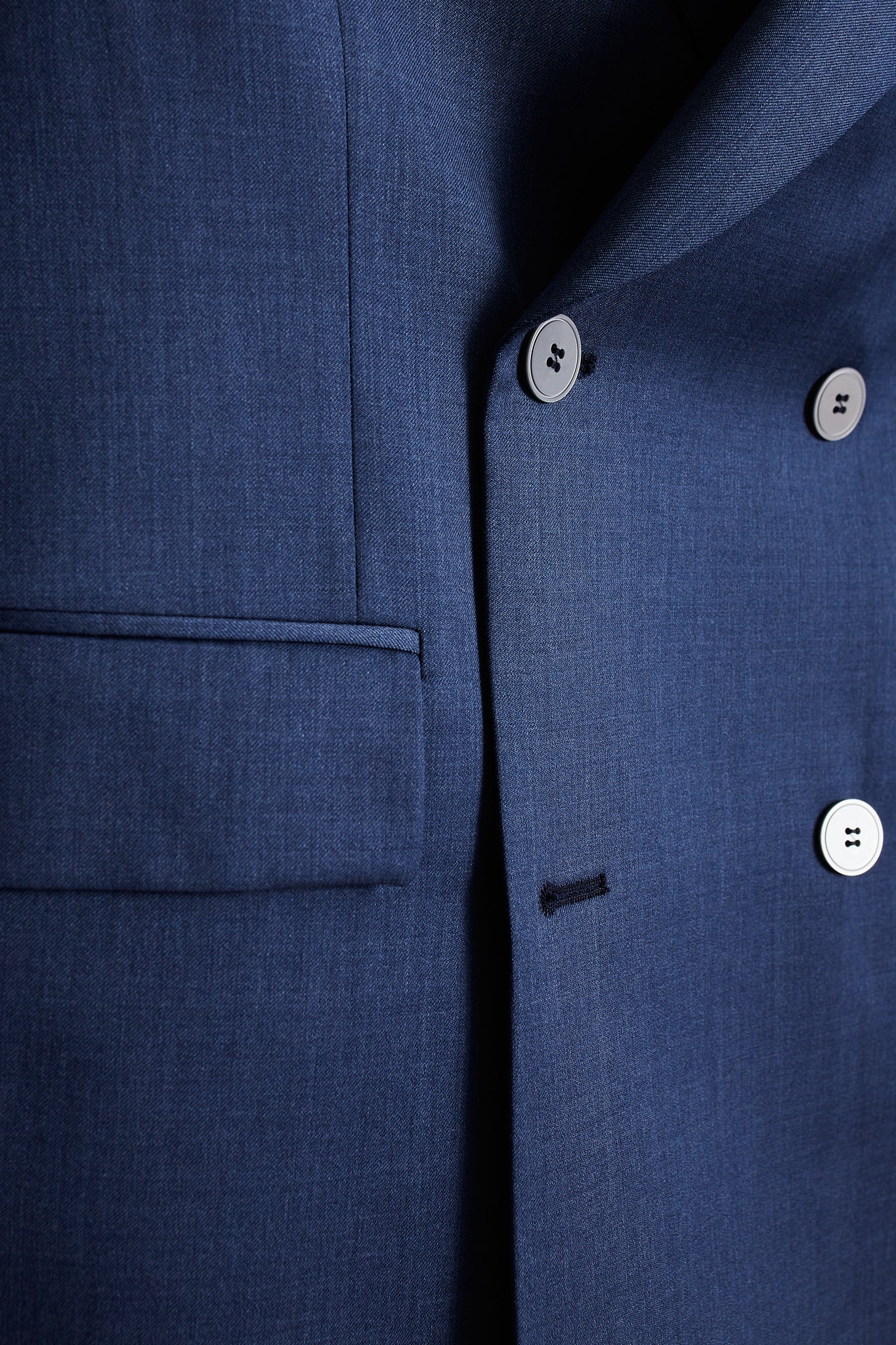 Americana cruzado azul medio Vitale Barberis