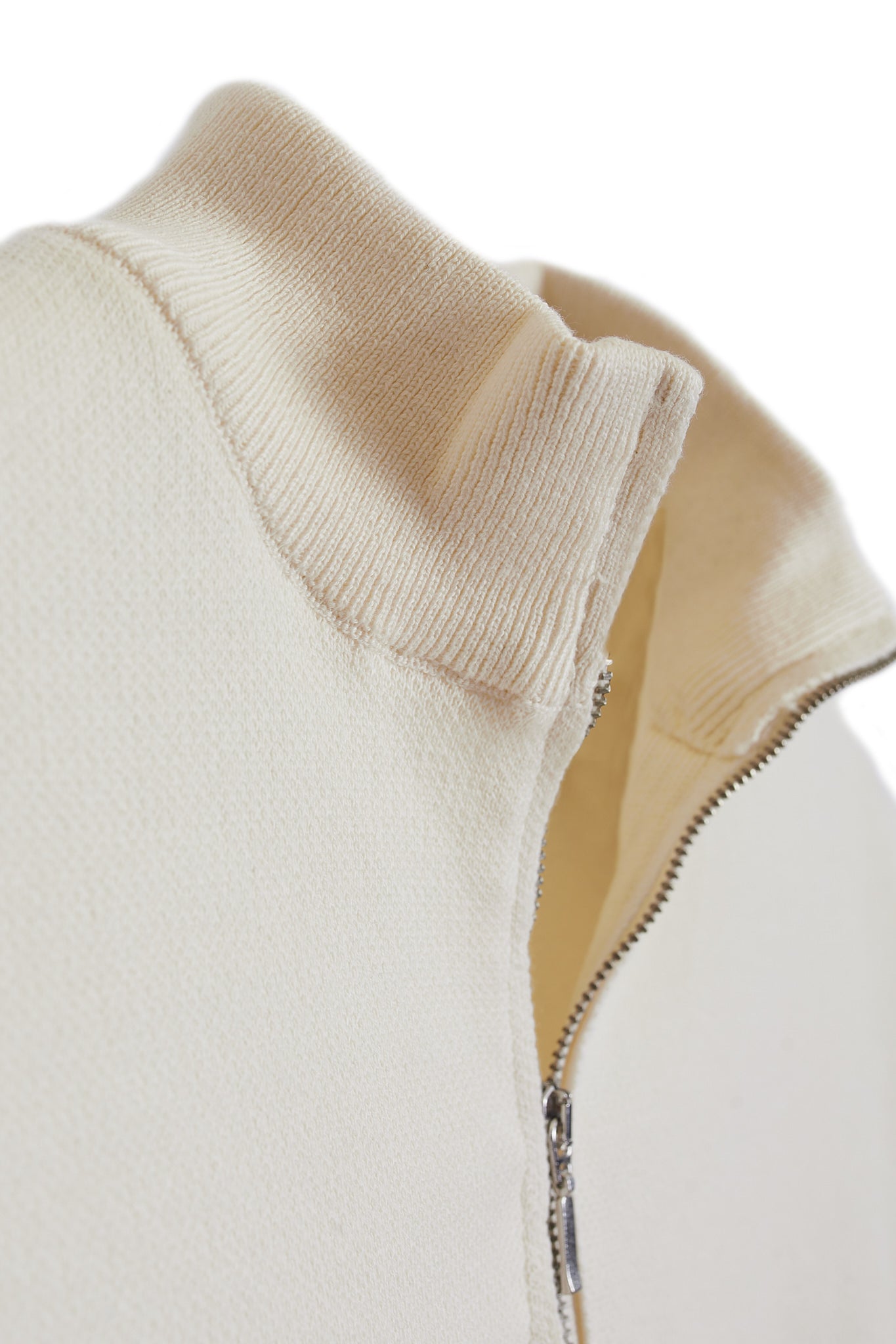 Jersey cremallera crema