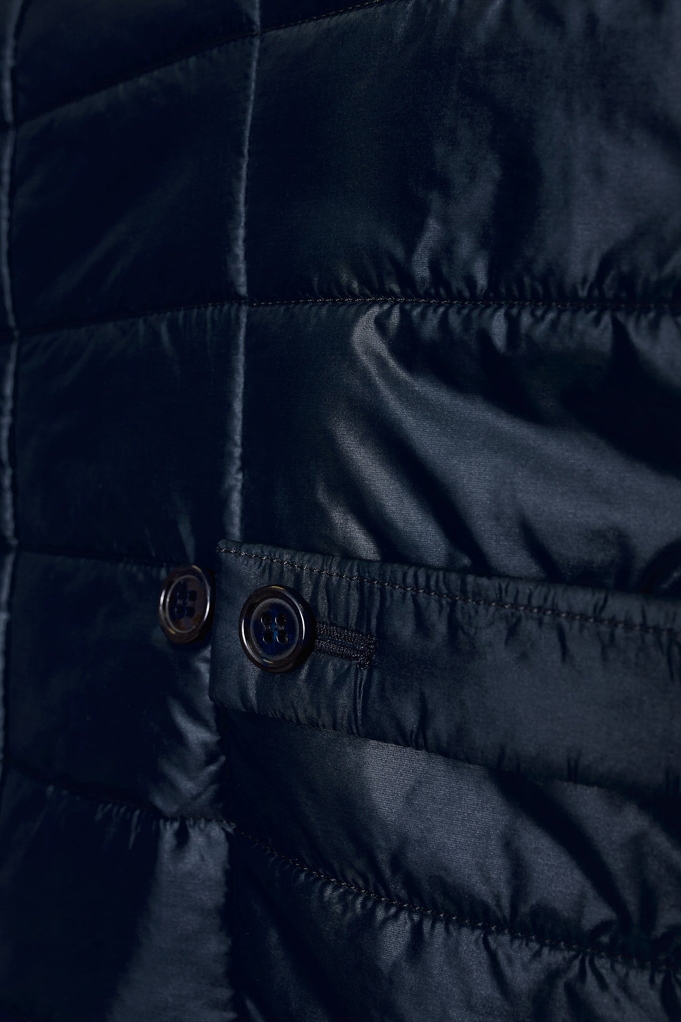 Chaleco acolchado azul marino Made to Order