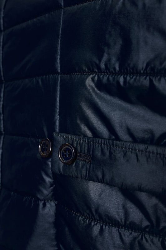 Chaleco acolchado azul marino Made to Order