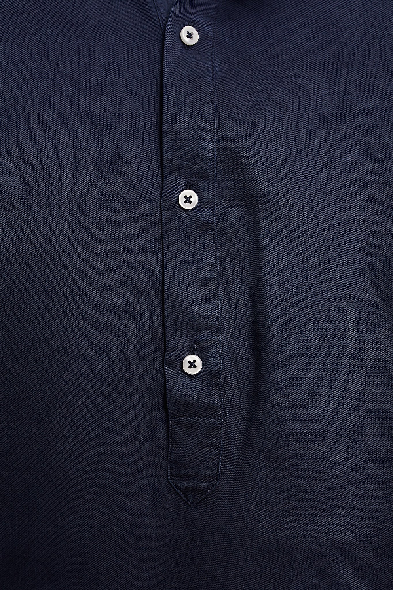 Camisa polera algodón azul marino