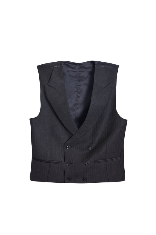 Chaleco formal gris espiga Ready to Wear