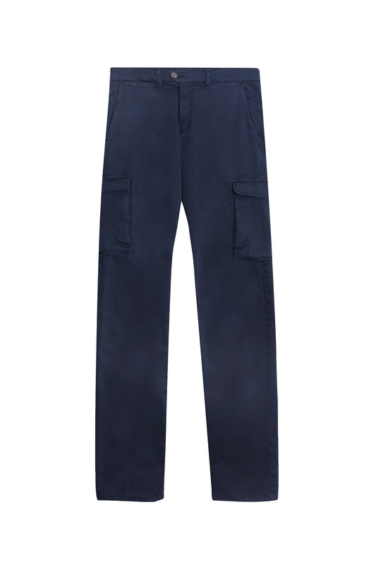 Pantalón cargo algodón azul marino