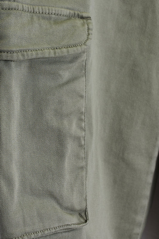 Pantalón cargo algodón verde
