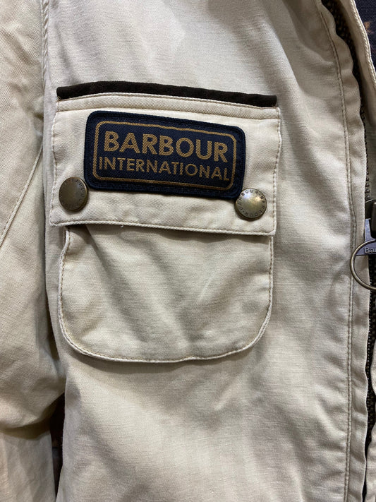 Chaqueta vintage Barbour ligera beige Hippie Crew