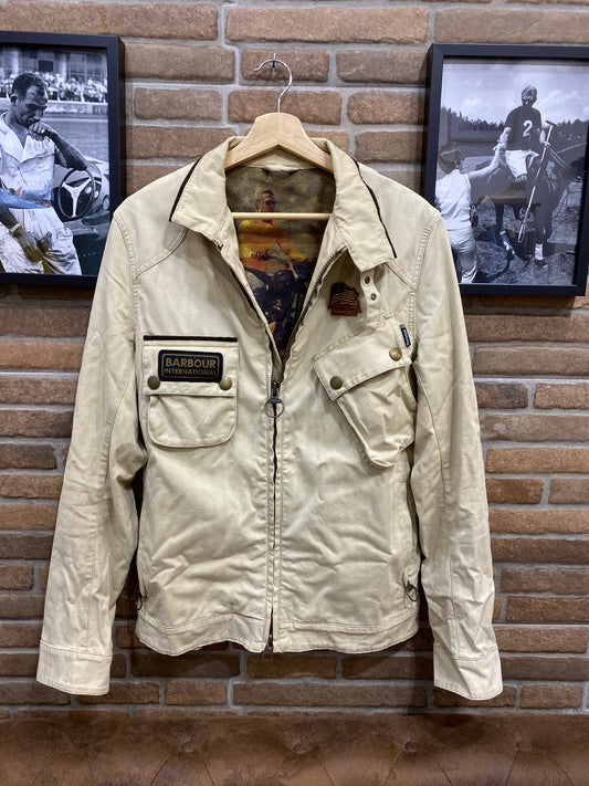 Chaqueta vintage Barbour ligera beige Hippie Crew