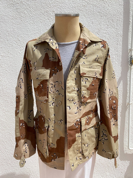 Chaqueta vintage camuflaje desierto Hippie Crew