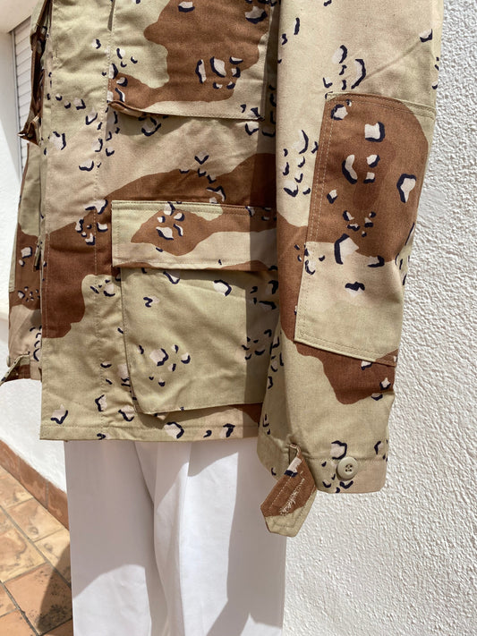 Chaqueta vintage camuflaje desierto Hippie Crew