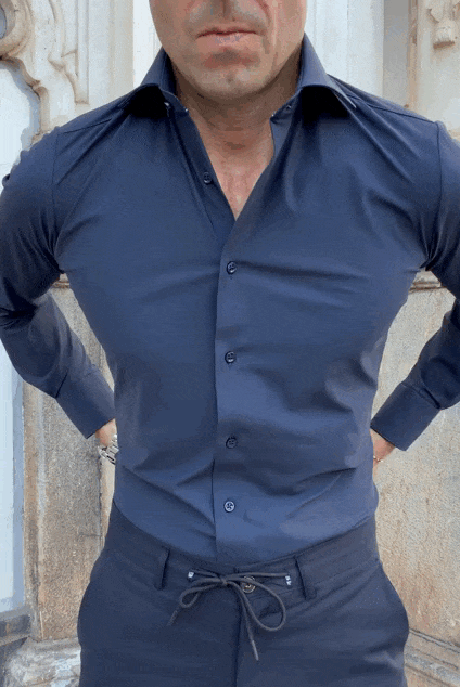 Camisa técnica azul marino