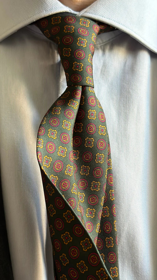Corbata Emblematic verde oscuro geométricos
