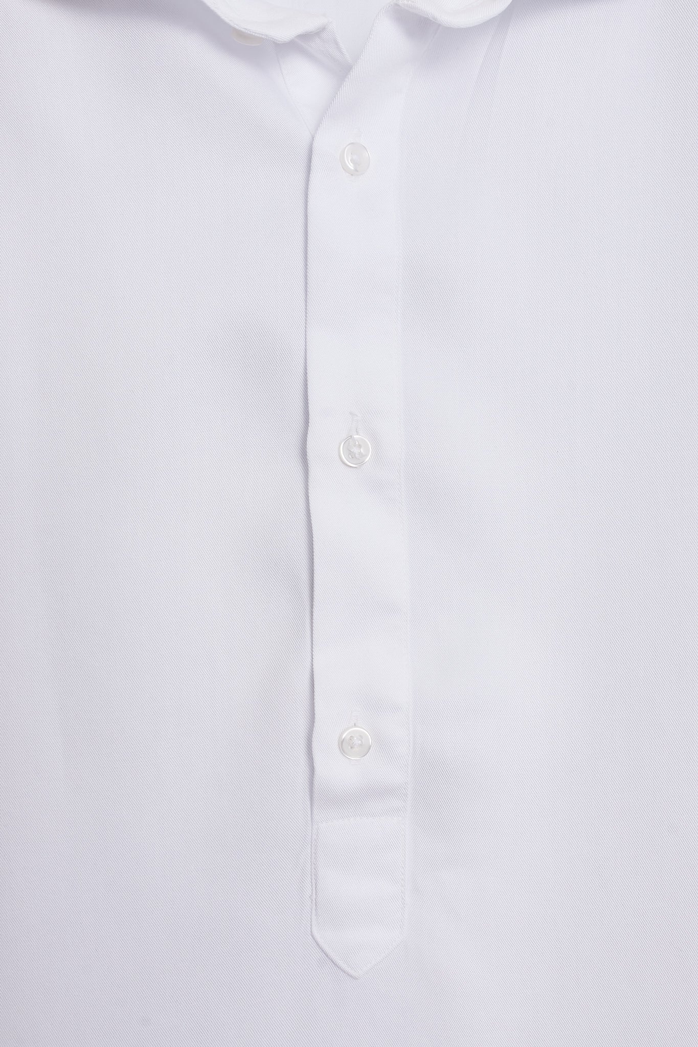 Camisa polera algodón blanca