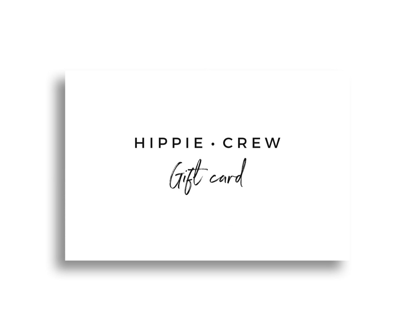 Tarjeta regalo Hippie Crew