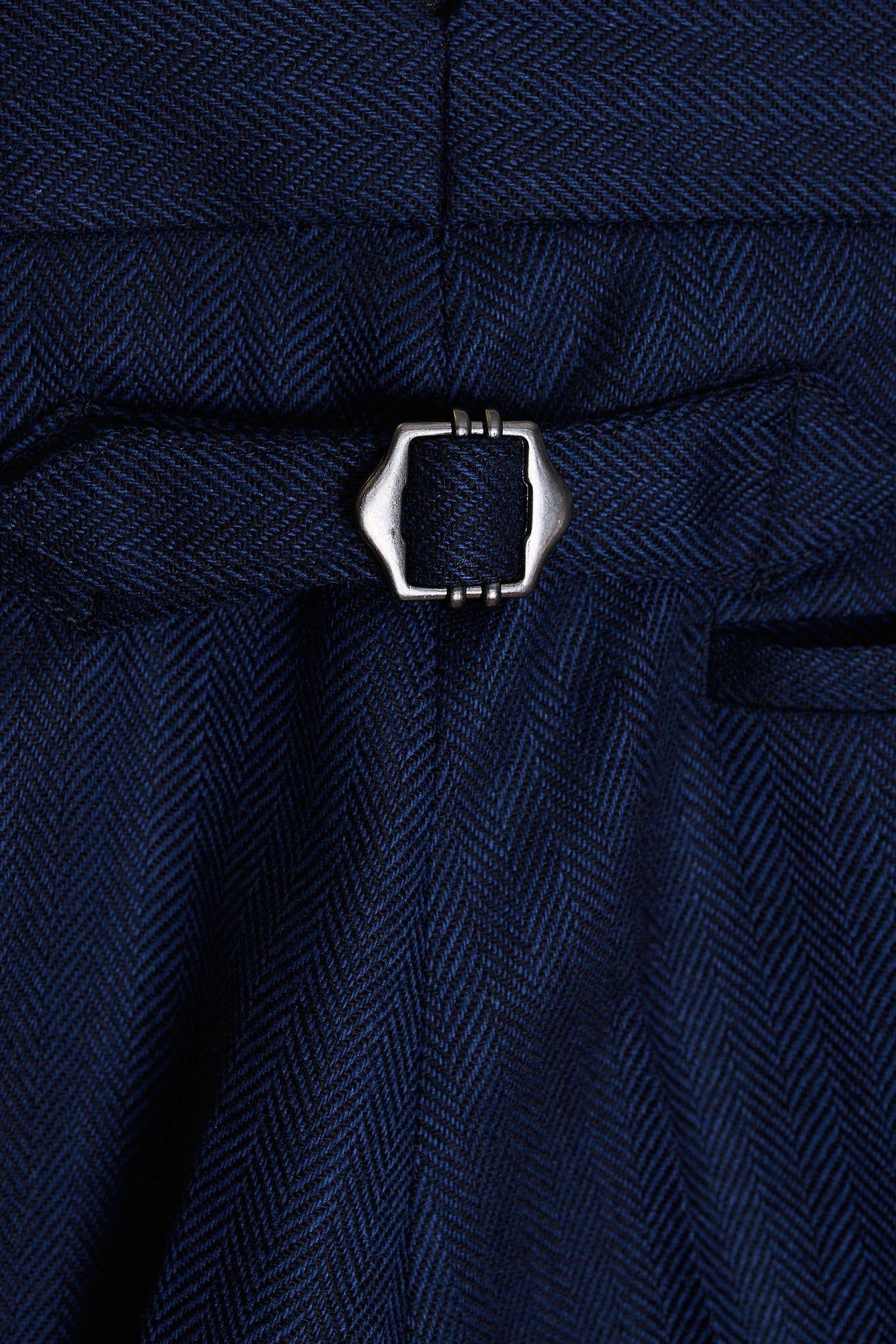 Pantalón traje espiga azul marino