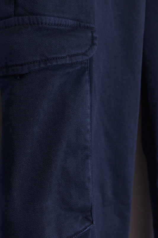 Pantalón cargo algodón azul marino