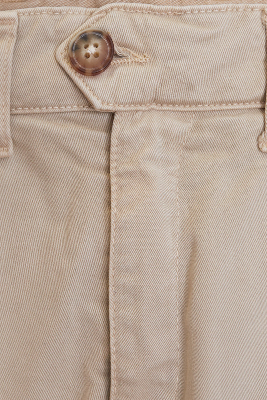 Pantalón cargo algodón beige