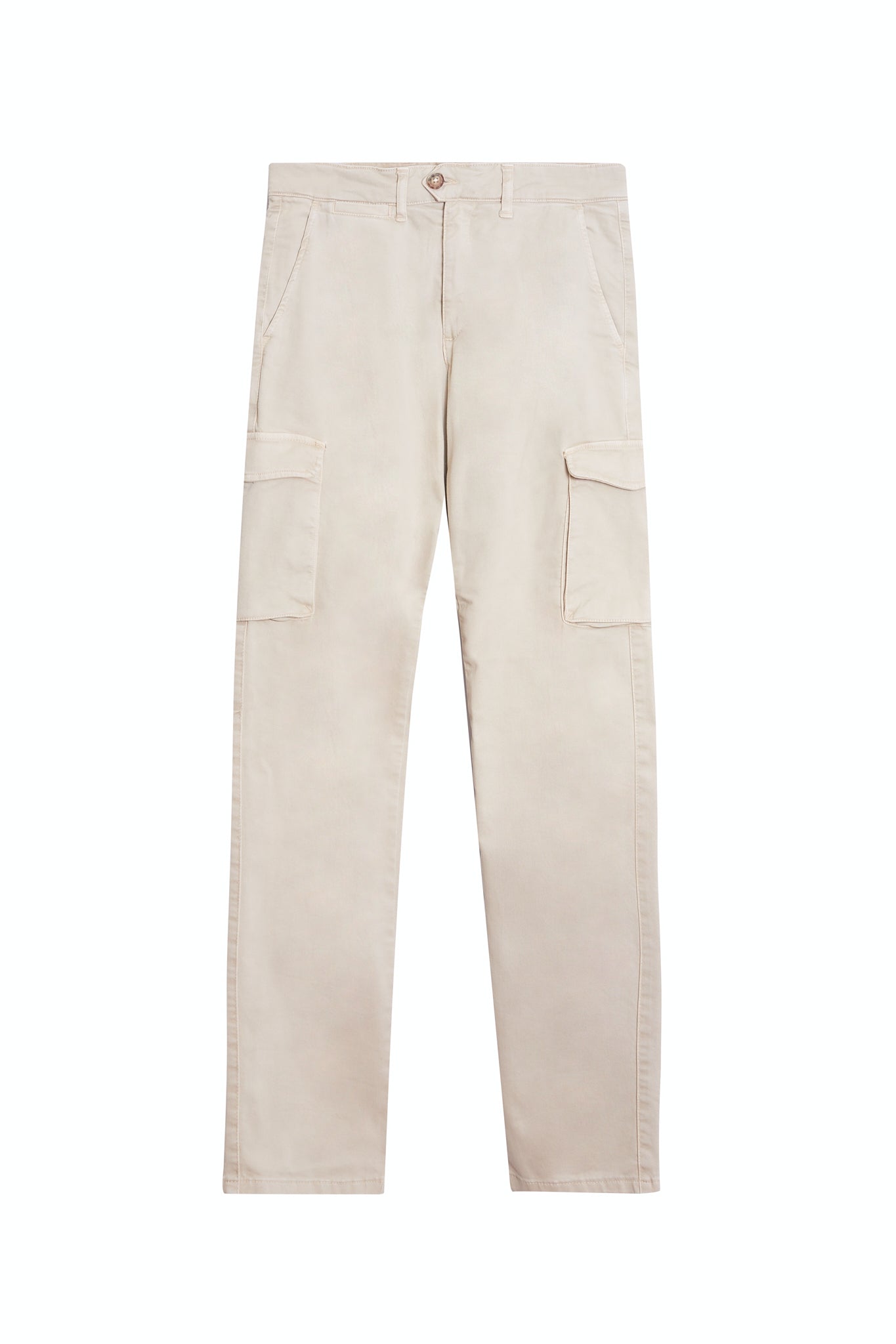 Pantalón cargo algodón beige