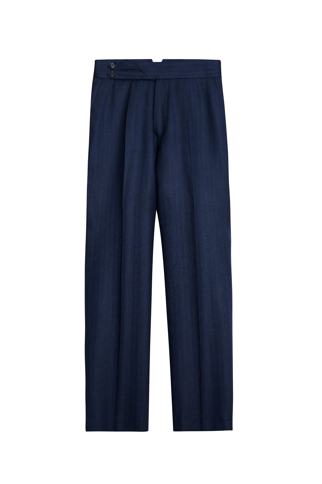 Pantalón traje espiga azul marino